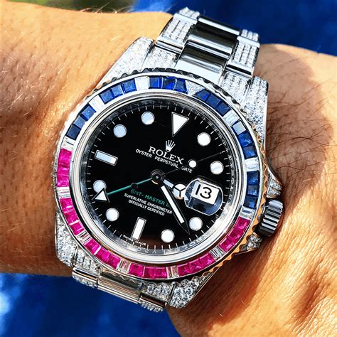 rolex gmt pepsi or submariner|rolex pepsi bezel for sale.